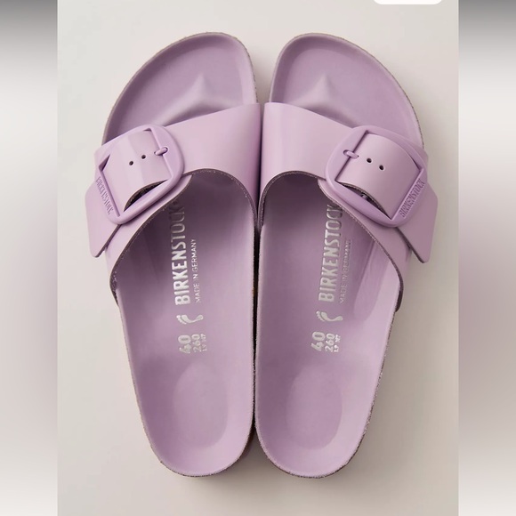 Birkenstock Shoes - New Birkenstock Madrid Big Buckle High Shine Sandals Shoes Sz 40 9 Purple
